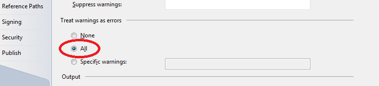 Treat warnings as errors