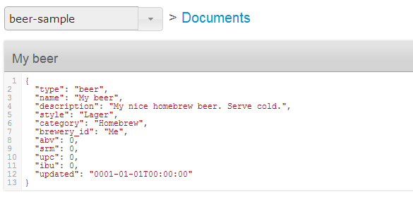 Beer JSON Output