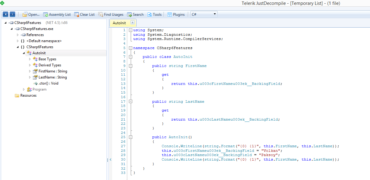 Just Decompile output