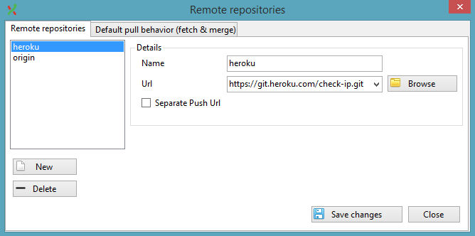 Heroku remote