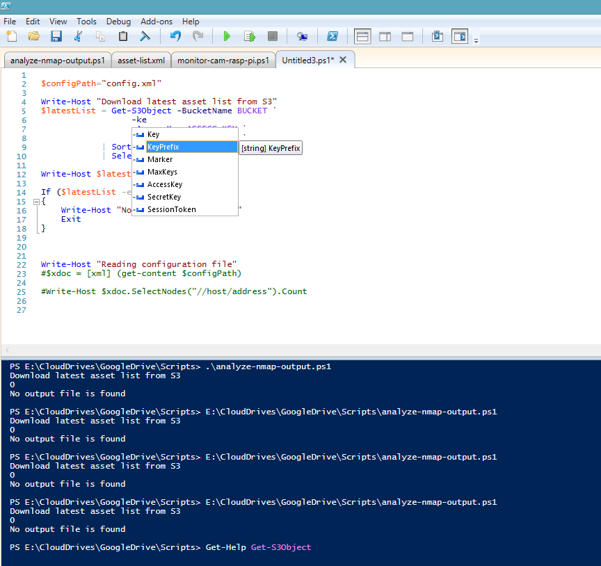 Powershell ISE