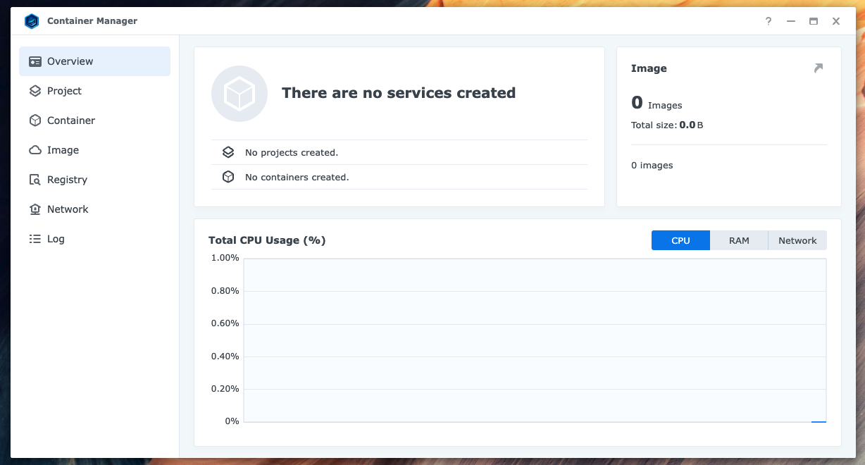 Container manager ready to use