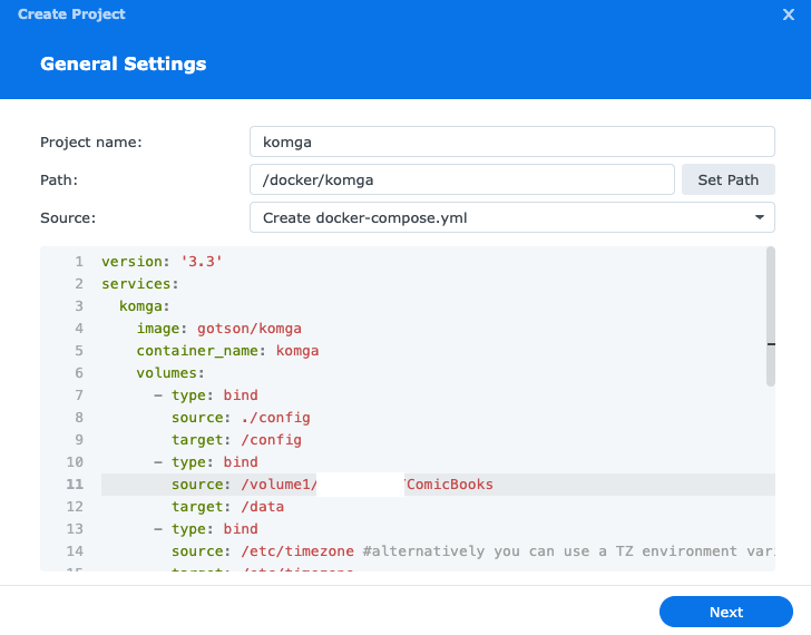 Docker project setup