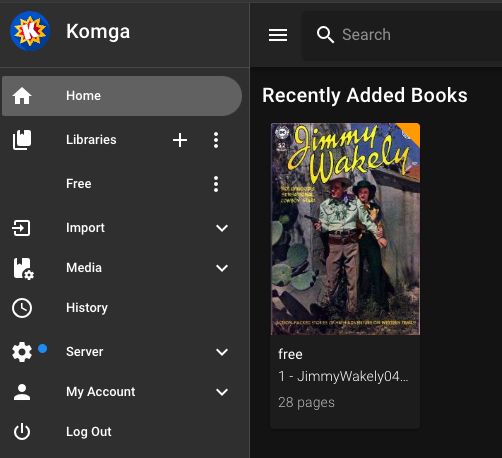 Free comic book added to the library