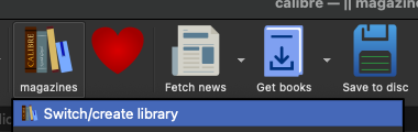 Switch/create library button