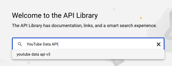 Search YouTube Data API