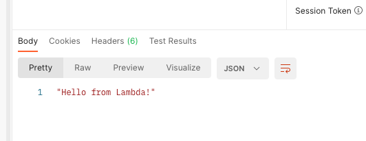 Signed request output