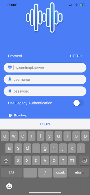 Substreamer login page