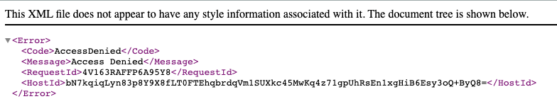 Access denied to S3 object