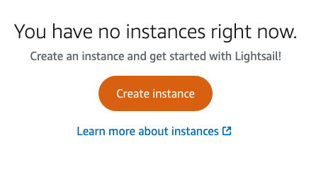 Create instance button