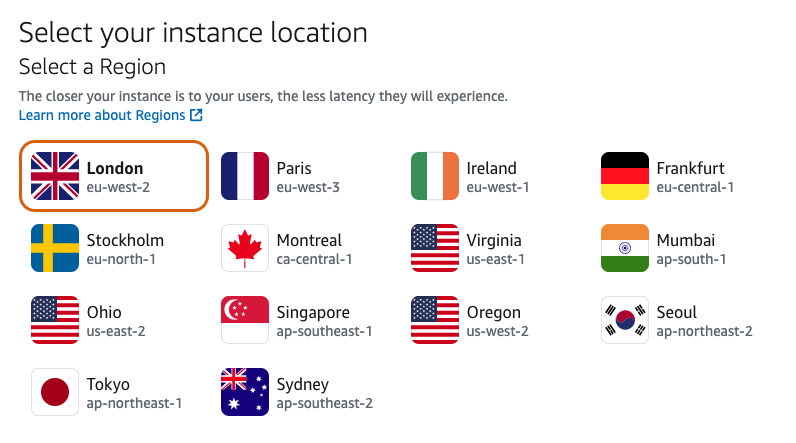 Select availability zone