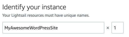 Change instance name