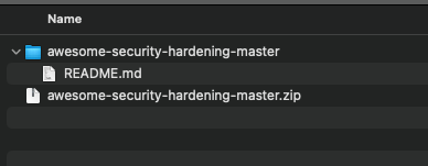 The downloaded zip file is extracted to a folder and contents of the folder are shown.