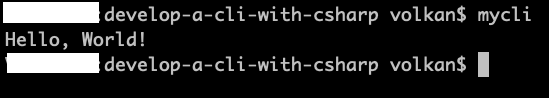 Terminal window showing output of mycli command