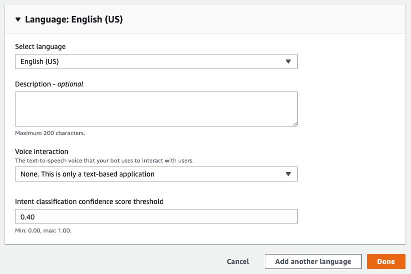 Create an SMS chatbot using Amazon Lex and Twilio SMS - image 4
