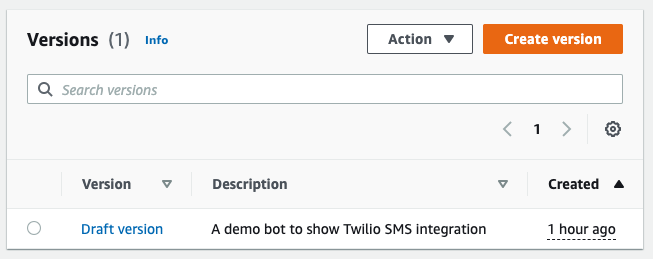 Create an SMS chatbot using Amazon Lex and Twilio SMS - image 12