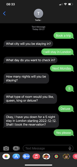 Create an SMS chatbot using Amazon Lex and Twilio SMS - image 24