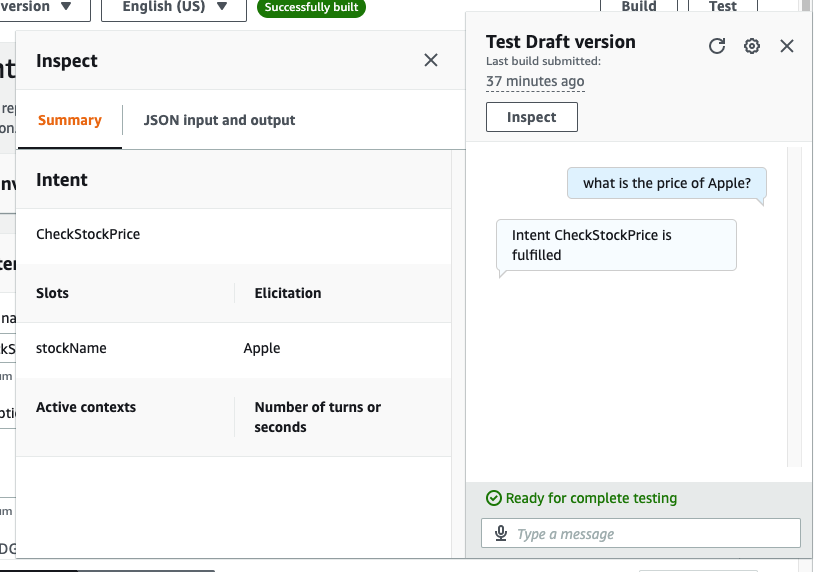 Create an SMS chatbot using C#, Amazon Lex, and Twilio SMS - image 19