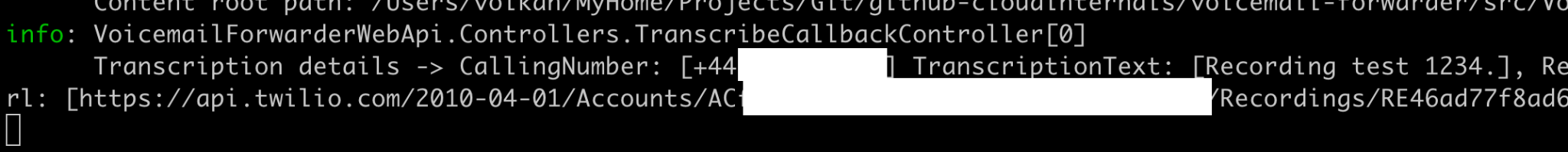 Forward Voicemails with Transcript to your Email using C# and ASP.NET Core - image 5