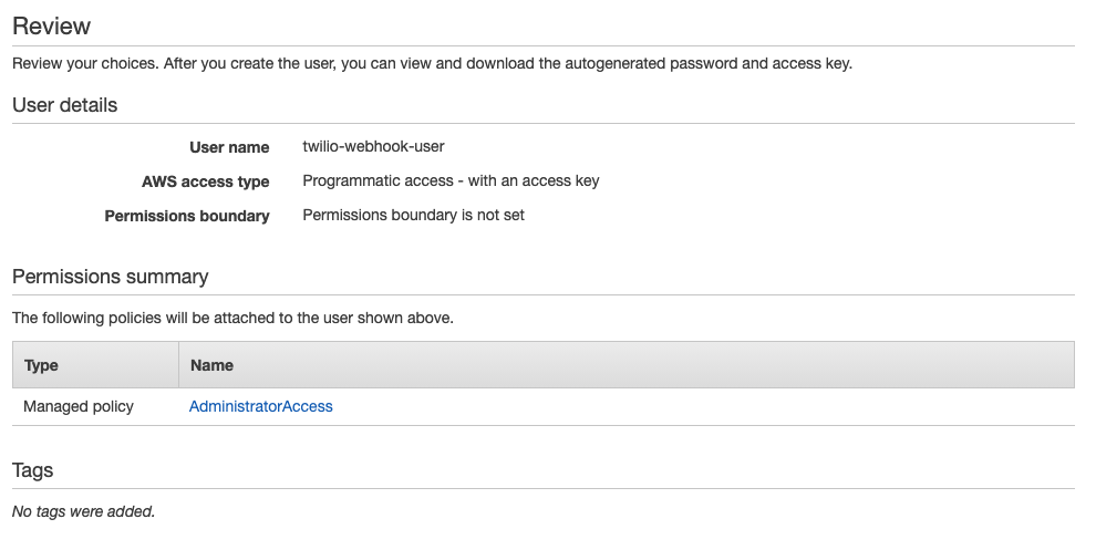 Respond to Twilio Webhooks using AWS Lambda and .NET - image 3