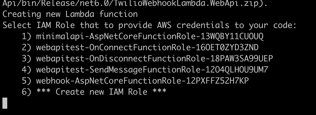 Respond to Twilio Webhooks using AWS Lambda and .NET - image 8